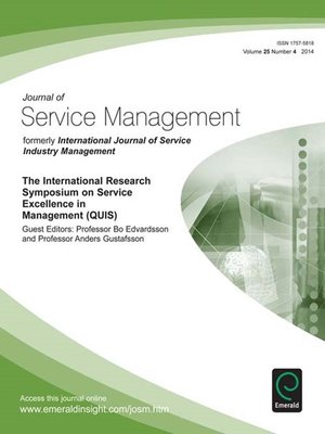 cover image of Journal of Service Management, Volume 25, Issue 4